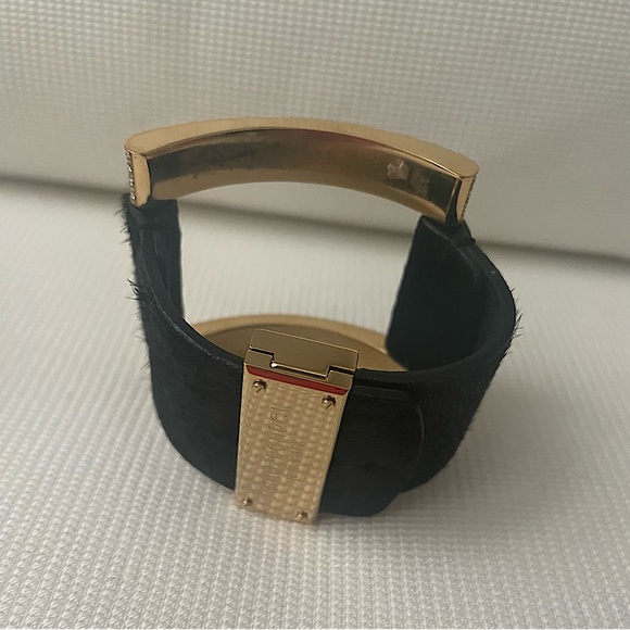 EUC HENRI BENDEL WHITE RHINESTONE CUFF & BUCKLE BRACELET - Picture 9 of 10